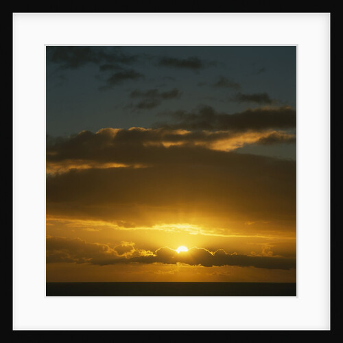 Sun in Cloudy Sky by Anonymous