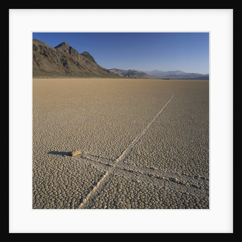 Rock Pushed by Wind in Desert by Anonymous