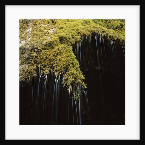 Water Falling Off Mossy Cliff by Anonymous