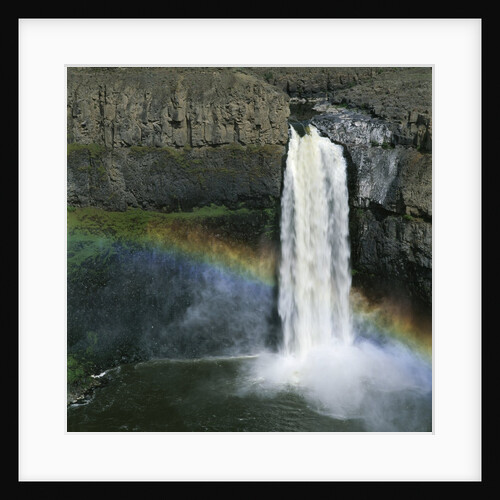 Rainbow Caused by Waterfall by Anonymous