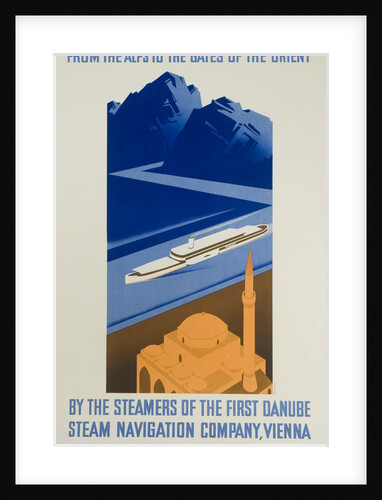 Danube Steam Navigation Company Poster by Hanns Wagula