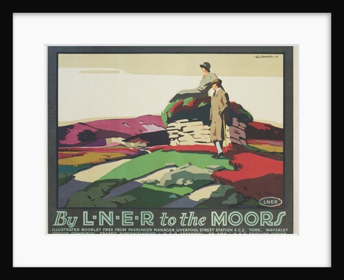 By L.N.E.R. to the Moors Poster by Tom Grainger
