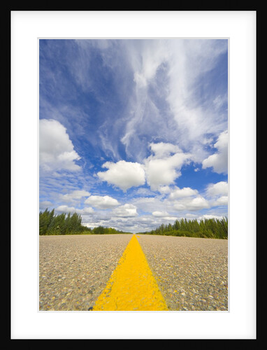 Empty Alaska Highway in Canada by Anonymous
