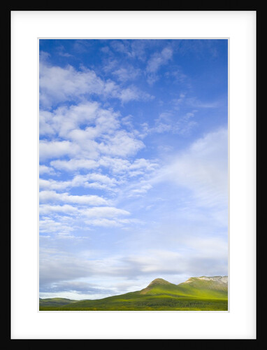 Green Hills Under Cumulus Clouds in Canada by Anonymous