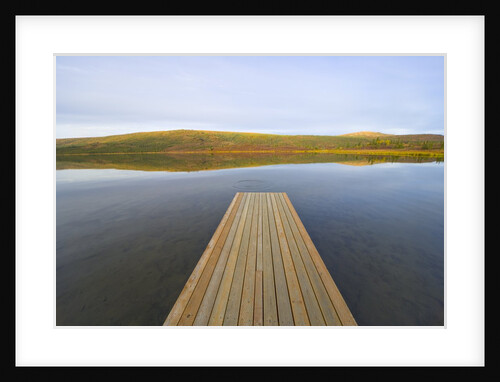Floating Wooden Dock on Alaskan Lake by Anonymous