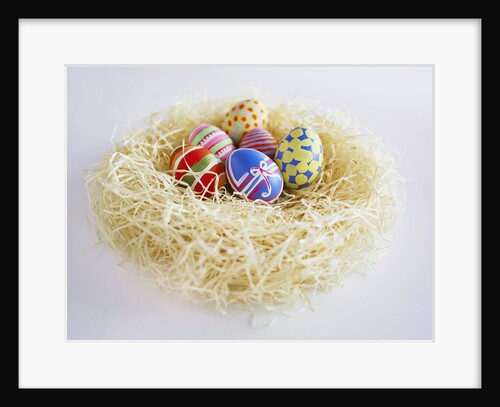 Easter Eggs in a Nest by Anonymous