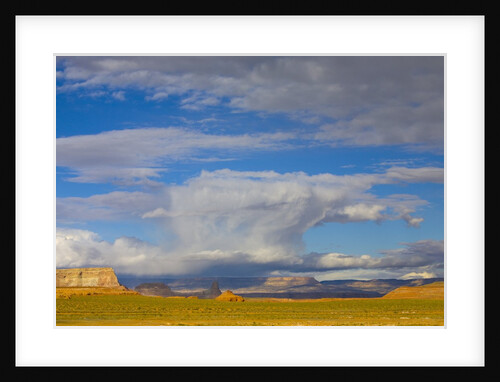 Clouds Over Buttes and Grassland by Anonymous