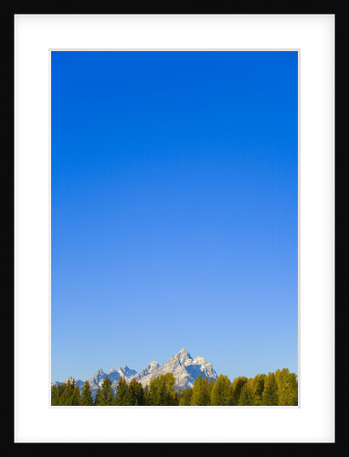 Grand Teton Range and Clear Sky by Anonymous