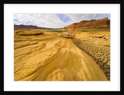 Sandstone Formation and Cracked Silt Deposits by Anonymous