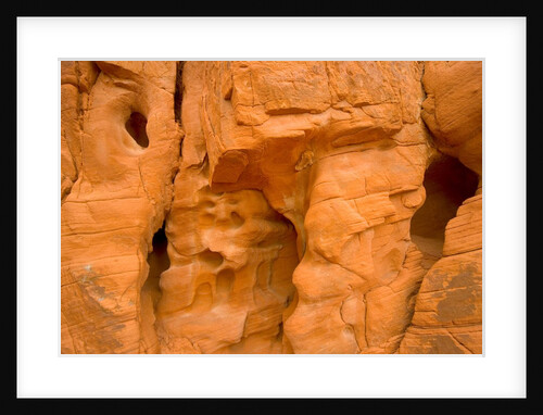 Eroded Sandstone Cliff With Holes by Anonymous