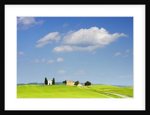 Chapel and Farmhouse on Hill by Anonymous
