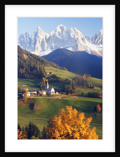 Village in Mountain Valley by Anonymous