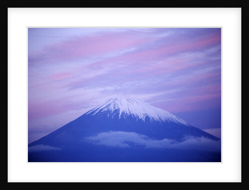 Snow-capped Mount Fuji at Sunset by Anonymous