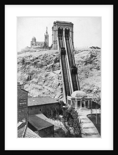 Funicular Railway to Notre Dame de la Garde, Marseille by Anonymous