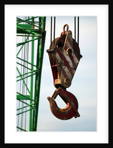 Hook on Construction Crane by Anonymous