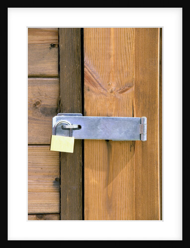 Locked Padlock on Shed by Anonymous