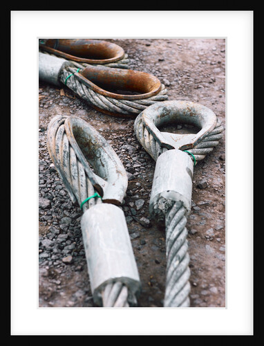 Steel Cables on a Construction Site by Anonymous