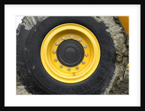 Muddy Tire on Bulldozer by Anonymous