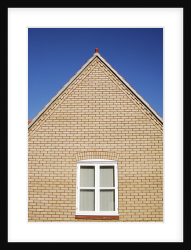 Window in Brick Wall of Gabled House by Anonymous