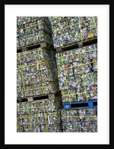 Bales of Crushed Aluminum Cans by Anonymous
