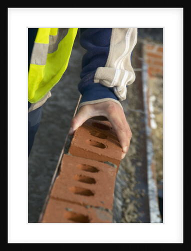 Bricklayer at Work by Anonymous