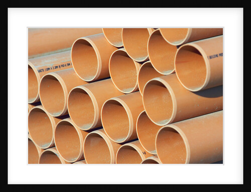 Stack of Drain Pipes by Anonymous