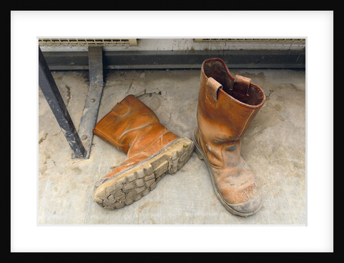 Safety Boots in Changing Room by Anonymous