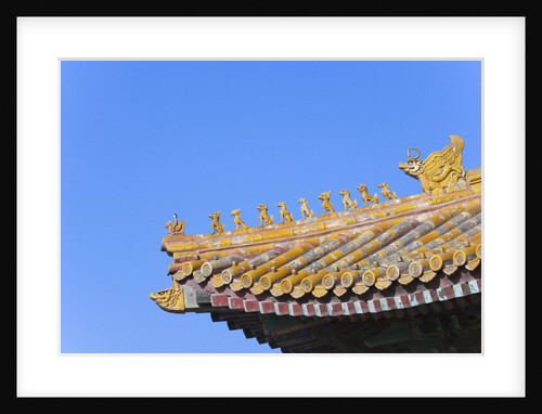 Traditional Decorative Roof Tiles in the Forbidden City by Anonymous