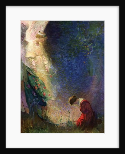 Illustration of the Vision of Joan of Arc by Frank E. Schoonover