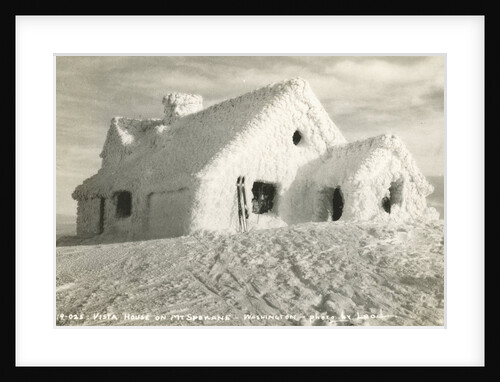 Ski Chalet Covered in Snow by Anonymous