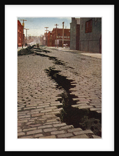 Street Cracked by San Francisco Earthquake in 1906 by Anonymous