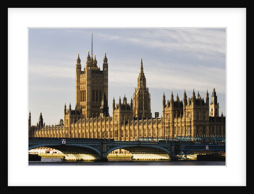 Houses of Parliament and Westminster Bridge by Anonymous