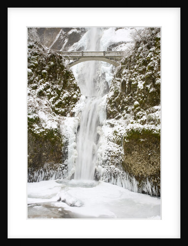 Multnomah Falls in Winter by Anonymous