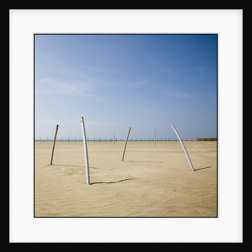 Bent Poles on the Beach by Jim Vecchi