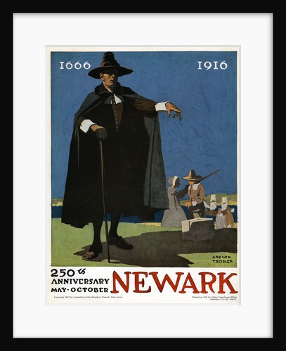 Poster for the 250th Anniversary of the City of Newark by Adolph Treidler