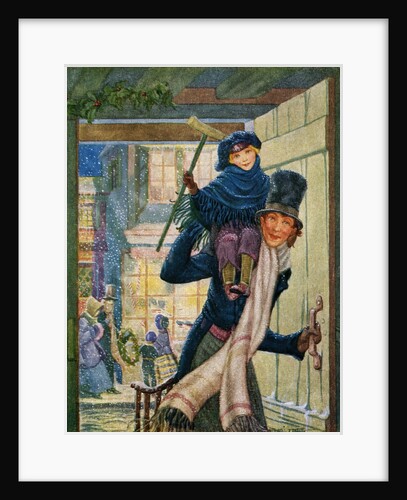 Bob Cratchet and Tiny Tim by Hazel Frazee