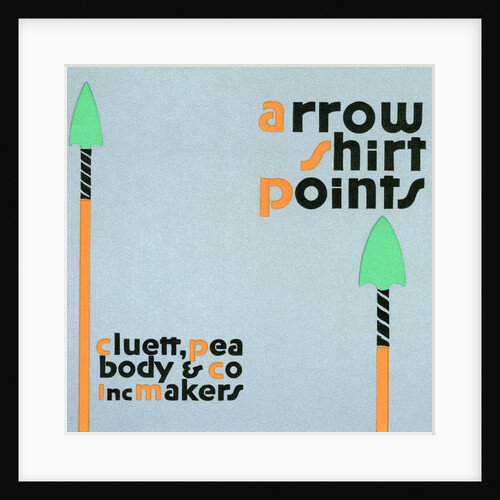 Arrow Shirt Points Advertisement by Egbert G. Jacobson