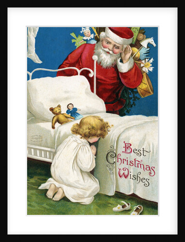 Best Christmas Wishes Postcard by Ellen H. Clapsaddle