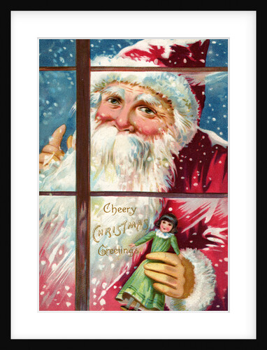 Cheery Christmas Greetings Postcard by Anonymous