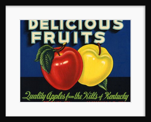 Delicious Fruits Fruit Crate Label by Anonymous