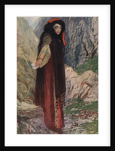 Illustration of Madame Emma Calve as Carmen by Sigismond de Ivanowski