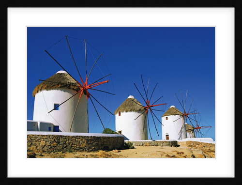 Windmills with Thatched Roofs by Anonymous