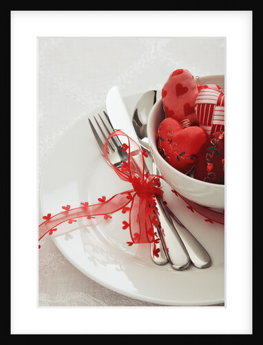 Valentines Day Themed Table Setting by Anonymous