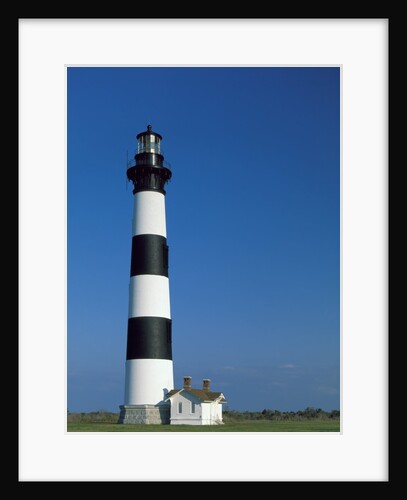 Black and White Lighthouse by Anonymous