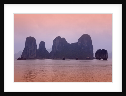 Boats in Halong Bay by Anonymous