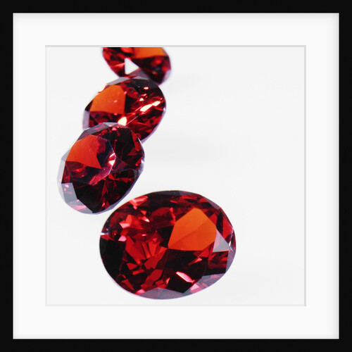 Round Cut Rubies by Anonymous