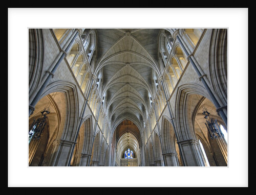 Nave of Southwark Cathedral in London by Anonymous