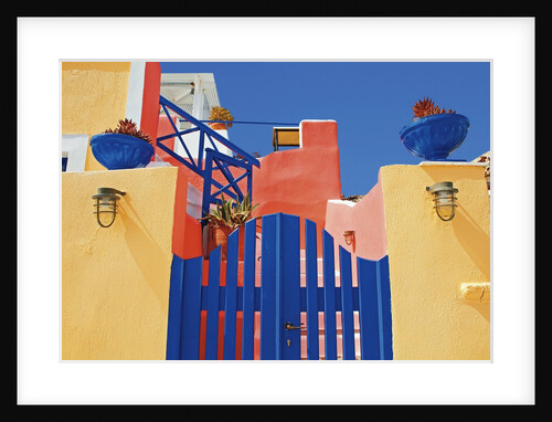 Gate to Brightly Painted House by Anonymous