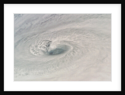 Eye of Hurricane Dean Seen from Space by Anonymous