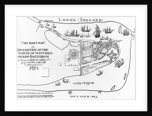 Early New York Map by Anonymous